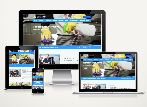 Temizlik Hazır Web Sitesi