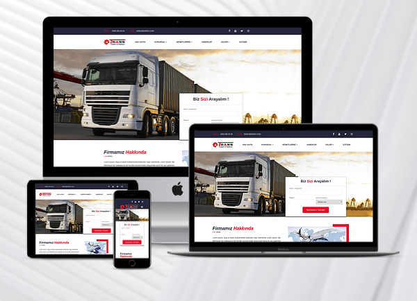 Nakliyat / Lojistik Hazır Web Sitesi