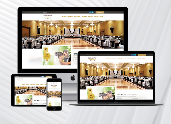 Düğün Salonu Hazır Web Sitesi