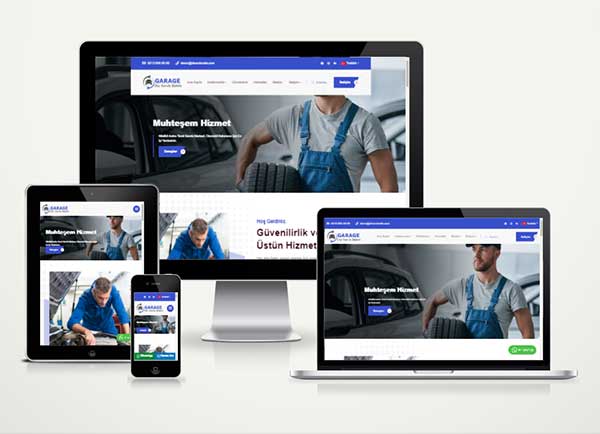 Oto Servis Firması Hazır Web Sitesi