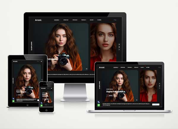 Fotoğrafçı Kişisel Hazır Web Sitesi