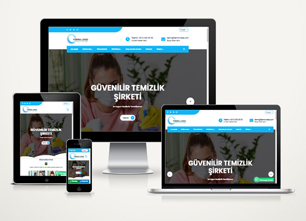 Baca Temizlik Firması Hazır Web Sitesi