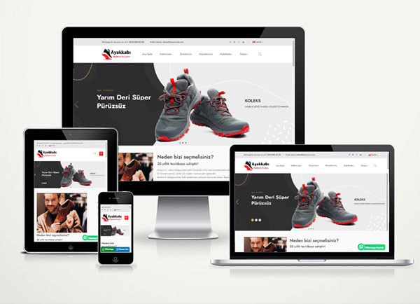 Ayakkabı / Çanta Firma Hazır Web Sitesi