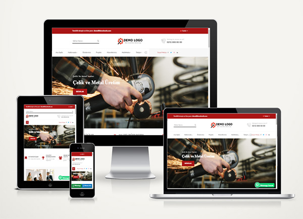 Alüminyum/Metal Firma Hazır Web Sitesi